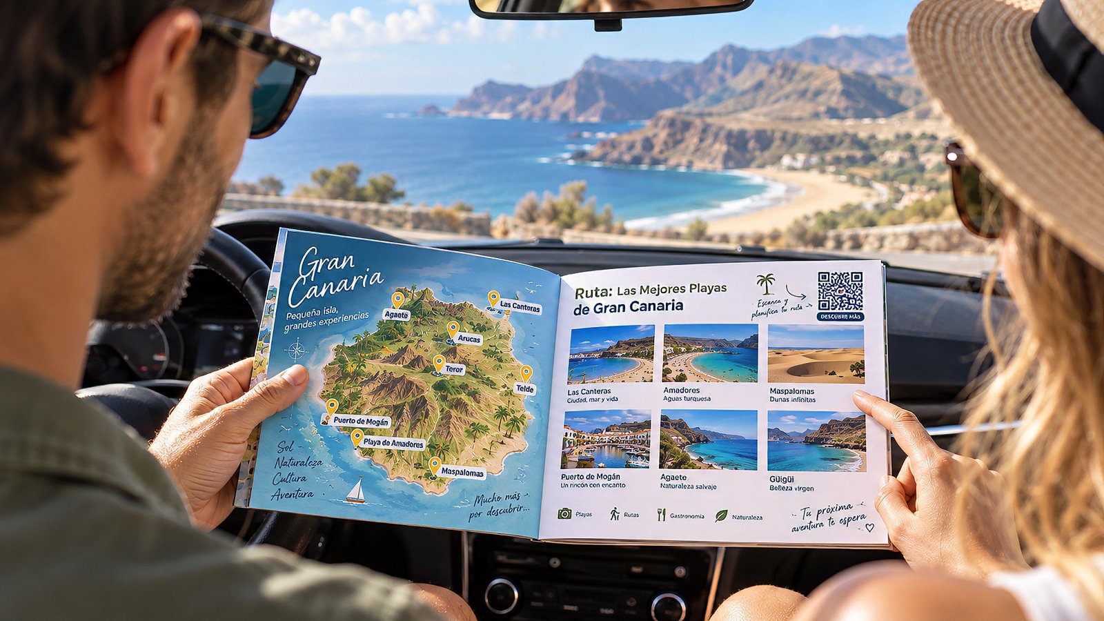 El libreto esperando en el salpicadero de un coche